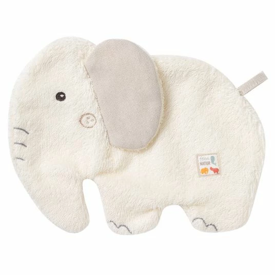 Baby Fehn 2-tlg. Bade-Set Kapuzenbadetuch + Waschhandschuh NATUR aus Bio-Baumwolle 70 x 70 cm - Elefant 3 Baby Fehn 2-tlg. Bade-Set Kapuzenbadetuch + Waschhandschuh NATUR aus Bio-Baumwolle 70 x 70 cm - Elefant – Bild 3