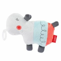 Baby Fehn Mini-Kuscheltier mit Schnullerhalter Nilpferd - Loopy & Lotta