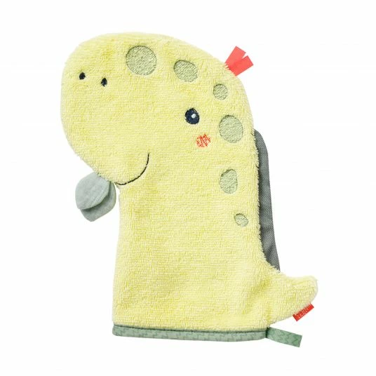Baby Fehn Waschhandschuh Dino - Happy Dino 1 Baby Fehn Waschhandschuh Dino - Happy Dino
