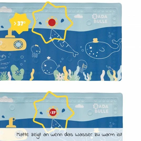 Badabulle Badewannen-Matte mit Thermometer - Ocean 2 Badabulle Badewannen-Matte mit Thermometer - Ocean – Bild 2