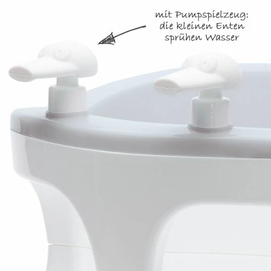 Bébé-jou Baby-Badesitz mit Pumpspielzeug - Light Grey 2 Bébé-jou Baby-Badesitz mit Pumpspielzeug - Light Grey – Bild 2