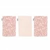 Bébé-jou Waschhandschuh 3er Pack Musselin - Leopard Pink