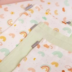 Bébé-jou Waschhandschuh 3er Pack Musselin - Rainbow Sky -Baden & Waschen Verkäufe bebe jou waschhandschuh 3er pack musselin rainbow sky 305003 d2