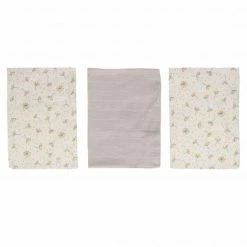 Bébé-jou Waschhandschuh 3er Pack Musselin - Wish Grey