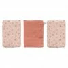 Bébé-jou Waschhandschuh 3er Pack Musselin - Wish Pink