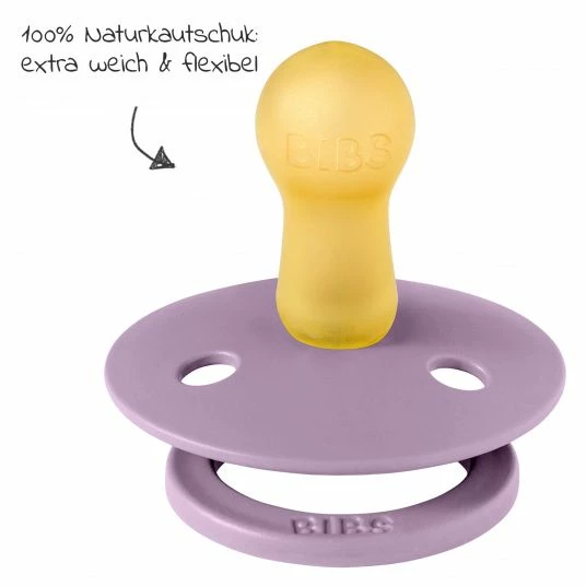 Bibs 5-tlg. Schnuller-Set - 4 Latex-Schnuller Colour 0-6 M + GRATIS Schnullerbox - Baby Pink Lavender Dusty Lilac Heather 4 Bibs 5-tlg. Schnuller-Set - 4 Latex-Schnuller Colour 0-6 M + GRATIS Schnullerbox - Baby Pink Lavender Dusty Lilac Heather – Bild 4