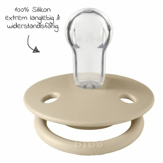 Bibs 6-tlg. Schnuller-Set - 4 Silikon-Schnuller De Lux 0-36 M + GRATIS 2x Silikon-Schnullerkette - Ivory Blush Vanilla Dark Oak 4 Bibs 6-tlg. Schnuller-Set - 4 Silikon-Schnuller De Lux 0-36 M + GRATIS 2x Silikon-Schnullerkette - Ivory Blush Vanilla Dark Oak – Bild 4