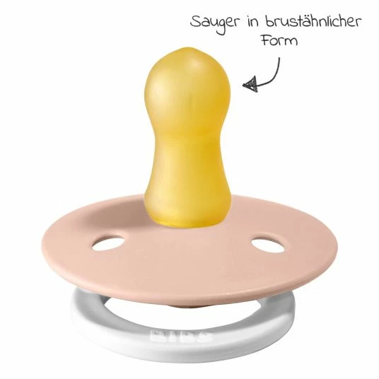 Bibs Leucht-Schnuller - Colour 2er Pack - Night - Blush / Vanilla - Gr. 0-6 M 3 Bibs Leucht-Schnuller - Colour 2er Pack - Night - Blush / Vanilla - Gr. 0-6 M – Bild 3