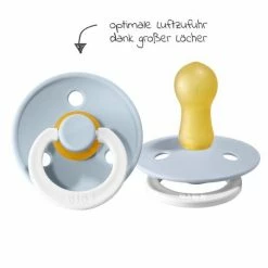 Bibs Leucht-Schnuller - Colour 2er Pack - Night - Iron / Baby Blue - Gr. 6-18 M -Baden & Waschen Verkäufe bibs leucht schnuller colour 2er pack night iron baby blue gr 6 18 m 120266 d5