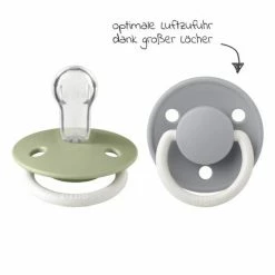 Bibs Leucht-Schnuller - De Lux 2er Pack - Night - Silikon - Sage / Cloud - Gr. 0-36 M -Baden & Waschen Verkäufe bibs leucht schnuller de lux 2er pack night silikon sage cloud gr 0 36 m 150217 d5