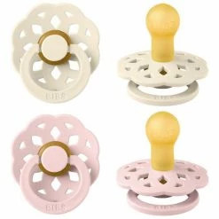 Bibs Schnuller 2er Pack Boheme - Naturkautschuk 6-18 M - Ivory / Blossom