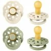 Bibs Schnuller 2er Pack Boheme - Naturkautschuk 6-18 M - Ivory / Sage