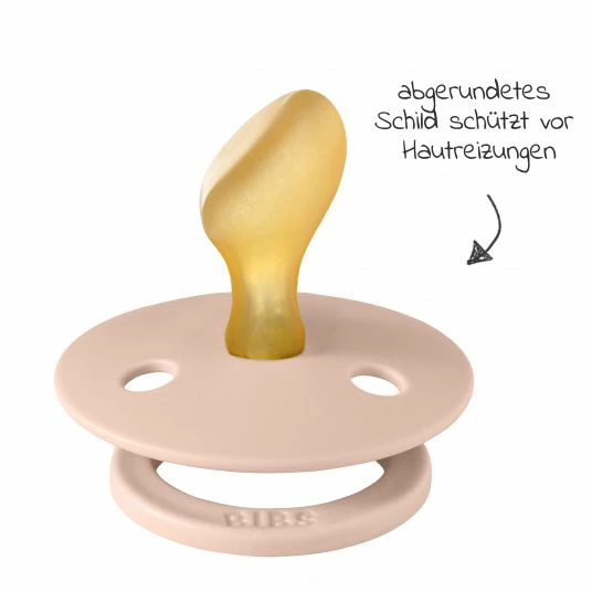 Bibs Schnuller 2er Pack Colour Anatomischer Sauger aus Naturkautschuk 6-18 M - Ivory / Blush 3 Bibs Schnuller 2er Pack Colour Anatomischer Sauger aus Naturkautschuk 6-18 M - Ivory / Blush – Bild 3