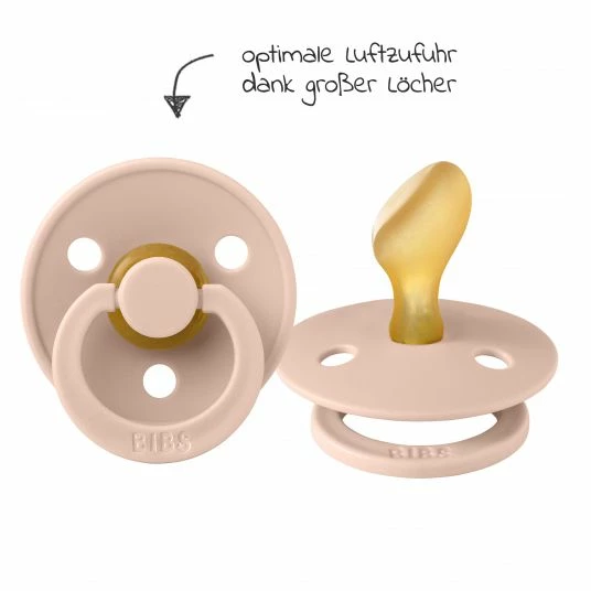 Bibs Schnuller 2er Pack Colour Anatomischer Sauger aus Naturkautschuk 6-18 M - Ivory / Blush 5 Bibs Schnuller 2er Pack Colour Anatomischer Sauger aus Naturkautschuk 6-18 M - Ivory / Blush – Bild 5
