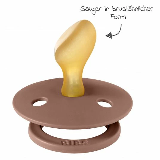 Bibs Schnuller 2er Pack Colour Anatomischer Sauger aus Naturkautschuk 6-18 M - Woodchuck / Blush 2 Bibs Schnuller 2er Pack Colour Anatomischer Sauger aus Naturkautschuk 6-18 M - Woodchuck / Blush – Bild 2