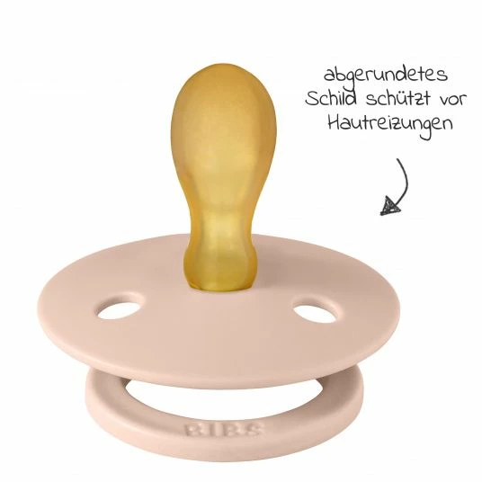 Bibs Schnuller 2er Pack Colour Symmetrischer Sauger aus Naturkautschuk 6-18 M - Ivory / Blush 3 Bibs Schnuller 2er Pack Colour Symmetrischer Sauger aus Naturkautschuk 6-18 M - Ivory / Blush – Bild 3