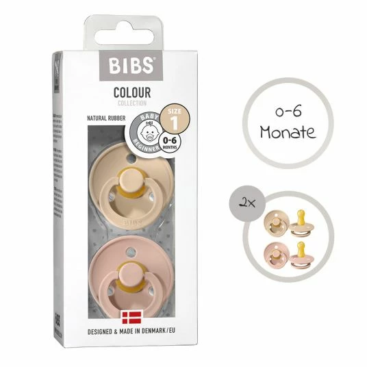 Bibs Schnuller - Colour 2er Pack - Blush / Vanilla - Gr. 0-6 M 6 Bibs Schnuller - Colour 2er Pack - Blush / Vanilla - Gr. 0-6 M – Bild 6