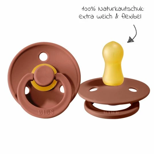 Bibs Schnuller - Colour 2er Pack - Blush / Woodchuck - Gr. 0-6 M 4 Bibs Schnuller - Colour 2er Pack - Blush / Woodchuck - Gr. 0-6 M – Bild 4