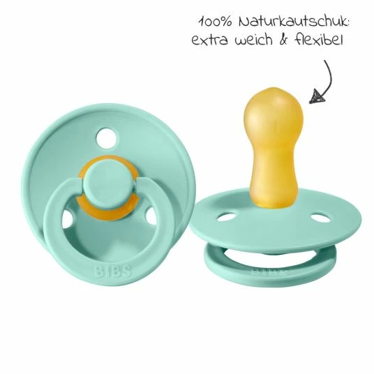 Bibs Schnuller - Colour 2er Pack - White / Mint - Gr. 6-18 M 4 Bibs Schnuller - Colour 2er Pack - White / Mint - Gr. 6-18 M – Bild 4