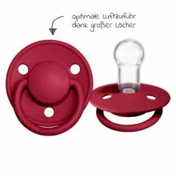 Bibs Schnuller - De Lux 2er Pack - Silikon - Coral / Ruby - Gr. 0-36 M -Baden & Waschen Verkäufe bibs schnuller de lux 2er pack silikon coral ruby gr 0 36 m 150221 d4