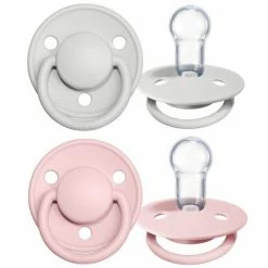 Bibs Schnuller - De Lux 2er Pack - Silikon - Haze / Blossom - Gr. 0-36 M