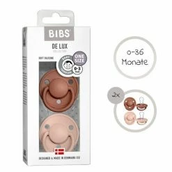 Bibs Schnuller - De Lux 2er Pack - Silikon - Woodchuck / Blush - Gr. 0-36 M -Baden & Waschen Verkäufe bibs schnuller de lux 2er pack silikon woodchuck blush gr 0 36 m 150211 d5