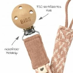 Bibs Schnullerband Pacifier Braid - Blush / Ivory -Baden & Waschen Verkäufe bibs schnullerband pacifier braid blush ivory 9401107 d2