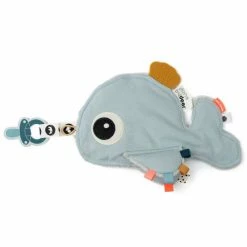 Done by Deer Schmusetuch / Schnullerhalter - mit Beißelement - Wally - Blau