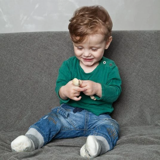 Grünspecht Veilchenwurzel mit Holz-Schnullerkette 5 Grünspecht Veilchenwurzel mit Holz-Schnullerkette – Bild 5