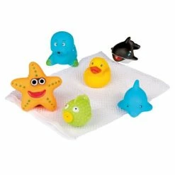 Happy People 6-tlg. Bade-Spielset Kleine Badefreunde + Aufbewahrungsnetz