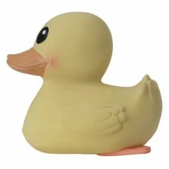 HEVEA Bade- und Spielzeugente aus Naturkautschuk - Kawan - Eggnog Yellow