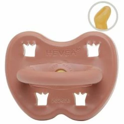 HEVEA Schnuller aus Naturkautschuk - kiefergerecht - Krone - Elves Red - Gr. ab 3 M