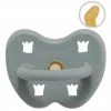 HEVEA Schnuller aus Naturkautschuk - kiefergerecht - Krone - Gorgeous Grey - Gr. ab 3 M