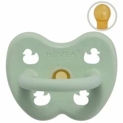 HEVEA Schnuller aus Naturkautschuk - rund - Ente - Mellow Mint - Gr. 0-3 M