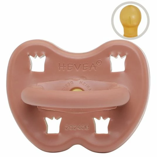 HEVEA Schnuller aus Naturkautschuk - rund - Krone - Elves Red - Gr. ab 3 M 1 HEVEA Schnuller aus Naturkautschuk - rund - Krone - Elves Red - Gr. ab 3 M
