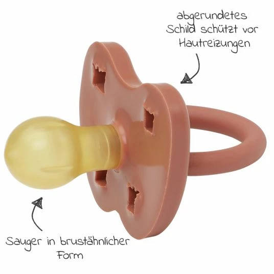 HEVEA Schnuller aus Naturkautschuk - rund - Krone - Elves Red - Gr. ab 3 M 3 HEVEA Schnuller aus Naturkautschuk - rund - Krone - Elves Red - Gr. ab 3 M – Bild 3