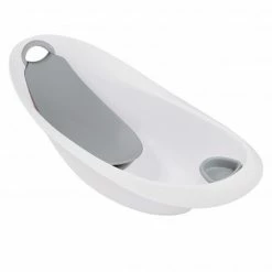 Keeeper Baby-Badewanne Natalia mit Stöpsel inkl. Badeliege 86 cm - Stars - Cosmic White
