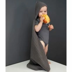 Lässig Kapuzenbadetuch Muslin 90 x 90 cm - Anthracite -Baden & Waschen Verkäufe lassig kapuzenbadetuch muslin 90 x 90 cm anthracite 1312015236 d5