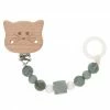 Lässig Schnullerkette aus Holz und Silikon - Little Chums Cat