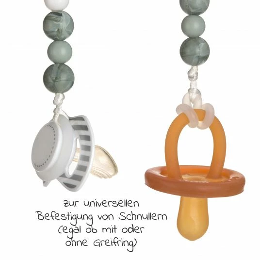 Lässig Schnullerkette aus Holz und Silikon - Little Chums Cat 6 Lässig Schnullerkette aus Holz und Silikon - Little Chums Cat – Bild 6
