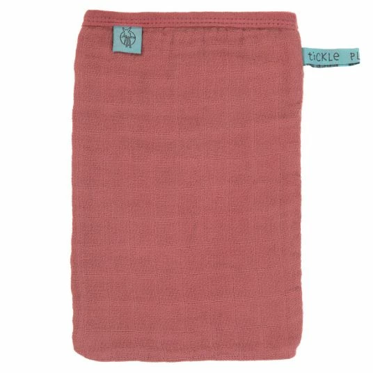 Lässig Waschhandschuh 3er Pack Muslin - Rosewood 2 Lässig Waschhandschuh 3er Pack Muslin - Rosewood – Bild 2