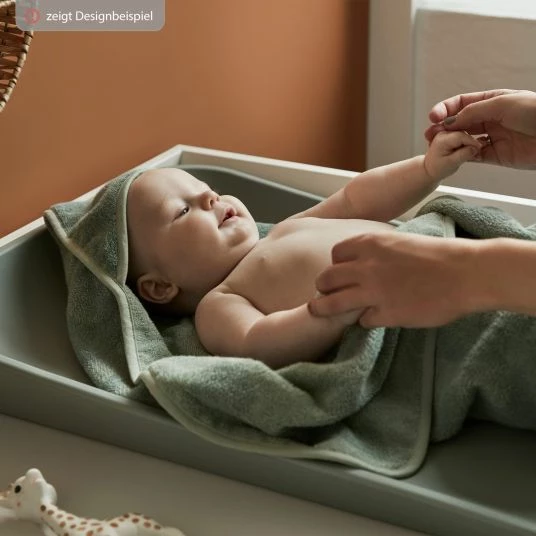 Leander Kapuzen-Badetuch Hoodie aus Bio-Baumwolle - Organic - Sage Green - Kollektion 2022 4 Leander Kapuzen-Badetuch Hoodie aus Bio-Baumwolle - Organic - Sage Green - Kollektion 2022 – Bild 4