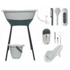 LUMA babycare 9-tlg. Bade- & Pflegeset - Sage Green