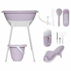 LUMA babycare 9-tlg. Bade- & Pflegeset - Speckle Lilac