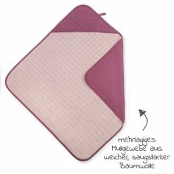 Makian 9-tlg. Bade-Set Mull Kapuzenbadetuch + 8 Waschhandschuhe - Orchidee / Puder -Baden & Waschen Verkäufe makian 9 tlg bade set mull kapuzenbadetuch 8 waschhandschuhe orchidee puder set 485 d2