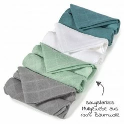 Makian Mull-Waschlappen / Pflegetuch 8er Pack 30 x 30 cm - Patina / Mint -Baden & Waschen Verkäufe makian mull waschlappen pflegetuch 8er pack 30 x 30 cm patina mint hkpmbts 8 d2