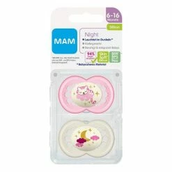 MAM Leucht-Schnuller 2er Pack Night - Silikon 6-16 M - Tiger & Mond -Baden & Waschen Verkäufe mam leucht schnuller 2er pack night silikon 6 16 m tiger mond 6611122220 d2