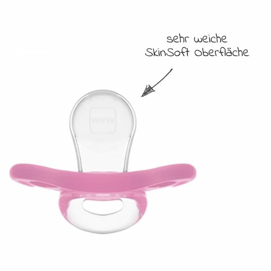 MAM Schnuller 2er Pack Comfort - Silikon Newborn 0-2 M - Rosa Lila 5 MAM Schnuller 2er Pack Comfort - Silikon Newborn 0-2 M - Rosa Lila – Bild 5