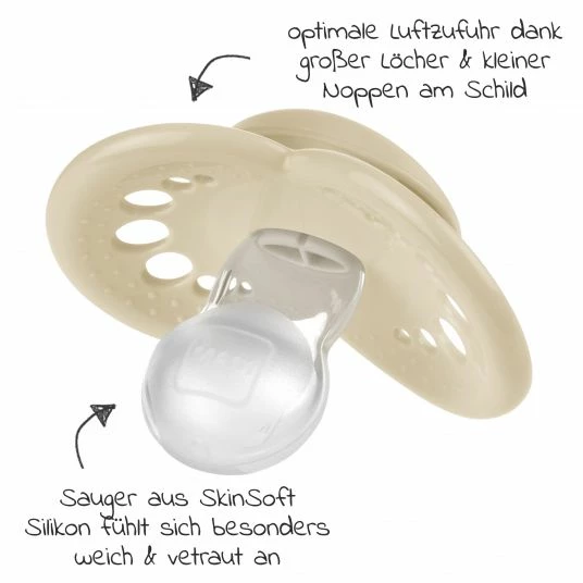 MAM Schnuller 2er Pack Original Elements - Silikon ab 16 M - Mint Blau 3 MAM Schnuller 2er Pack Original Elements - Silikon ab 16 M - Mint Blau – Bild 3