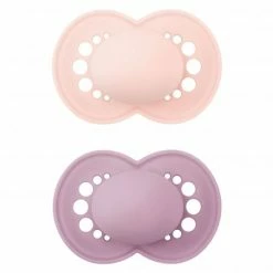 MAM Schnuller 2er Pack Original Elements - Silikon ab 16 M - Rosa Lila